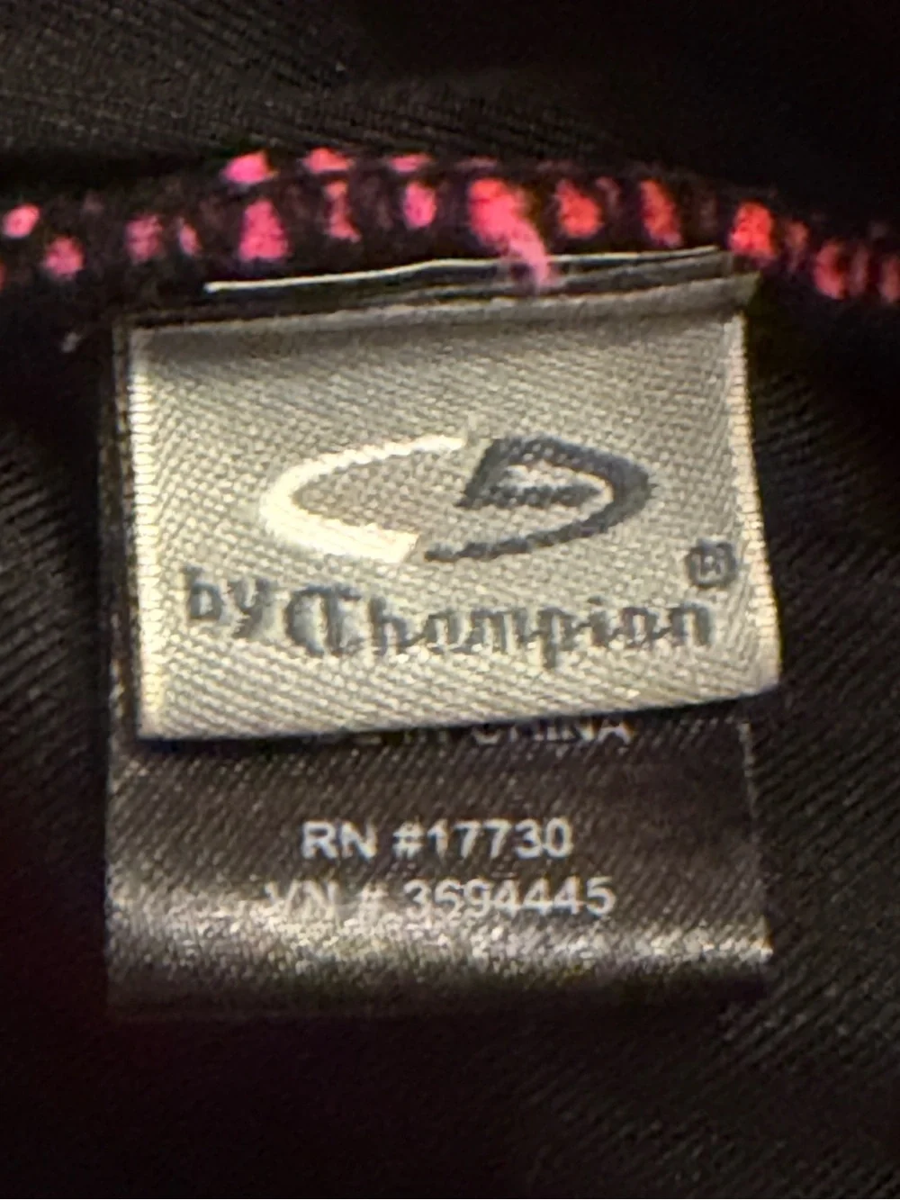 Champion knit coral hat with Pink Accent Trim ONE SIZE